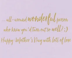 Wonderful Person Mother’s Day Greeting Card for Sister