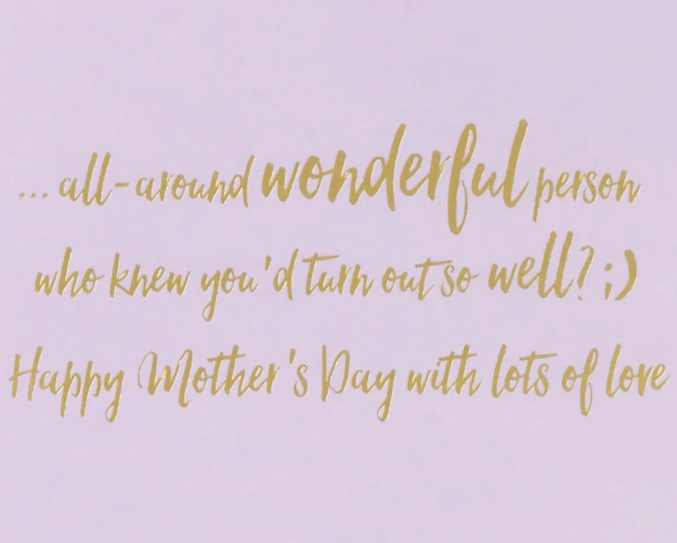 Wonderful Person Mother’s Day Greeting Card for Sister