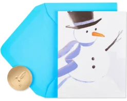 Wonderful Season Snowman Holiday Boxed Cards, 20-Count