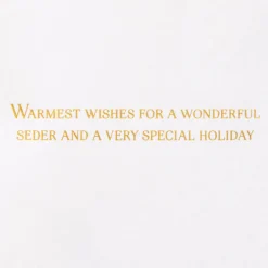 Wonderful Seder Passover Greeting Card – Designed by House of Turnowsky