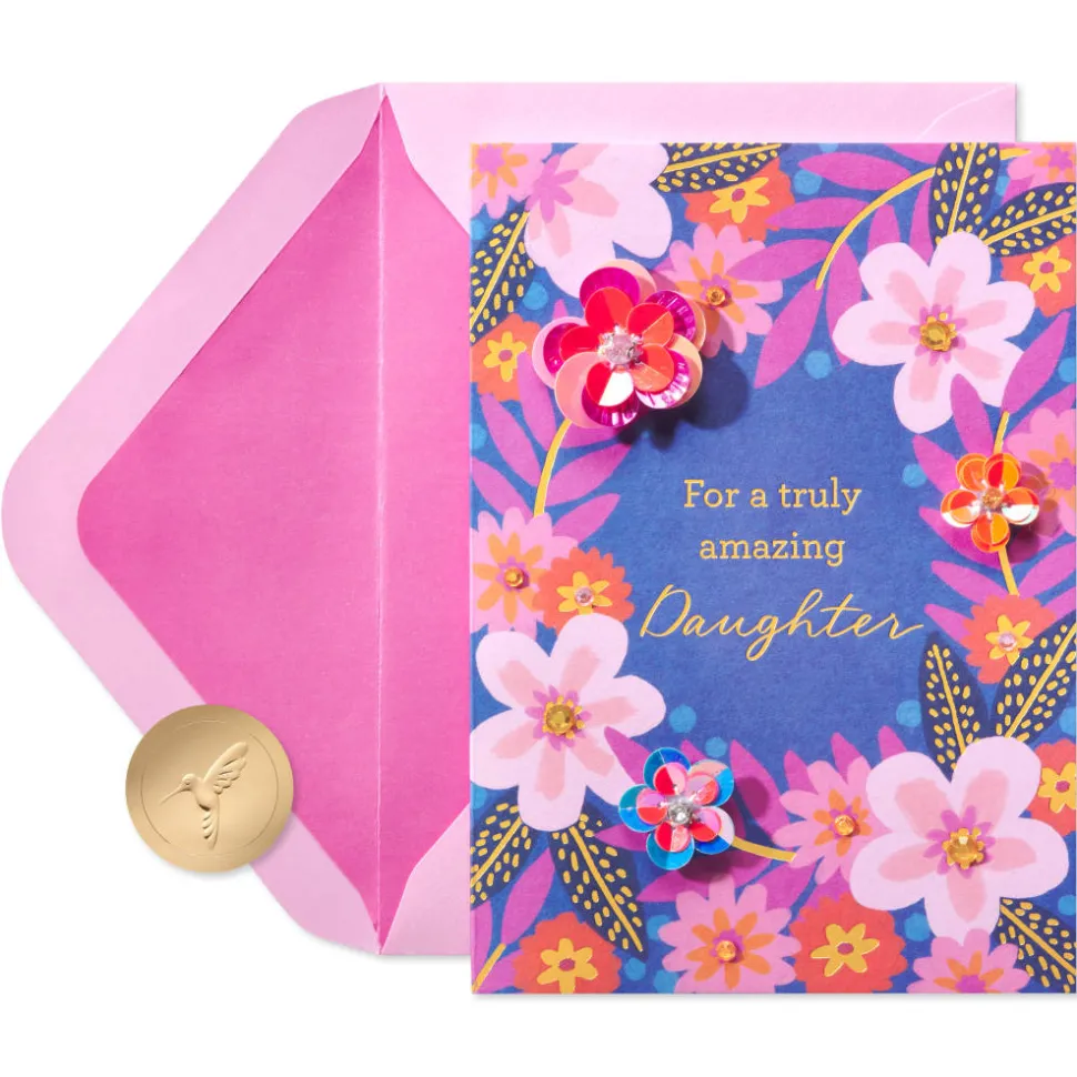 Wonderful Young Woman Graduation Greeting Card for Daughter