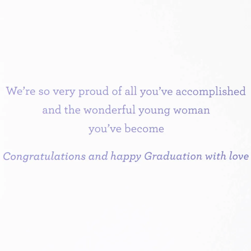 Wonderful Young Woman Graduation Greeting Card for Daughter