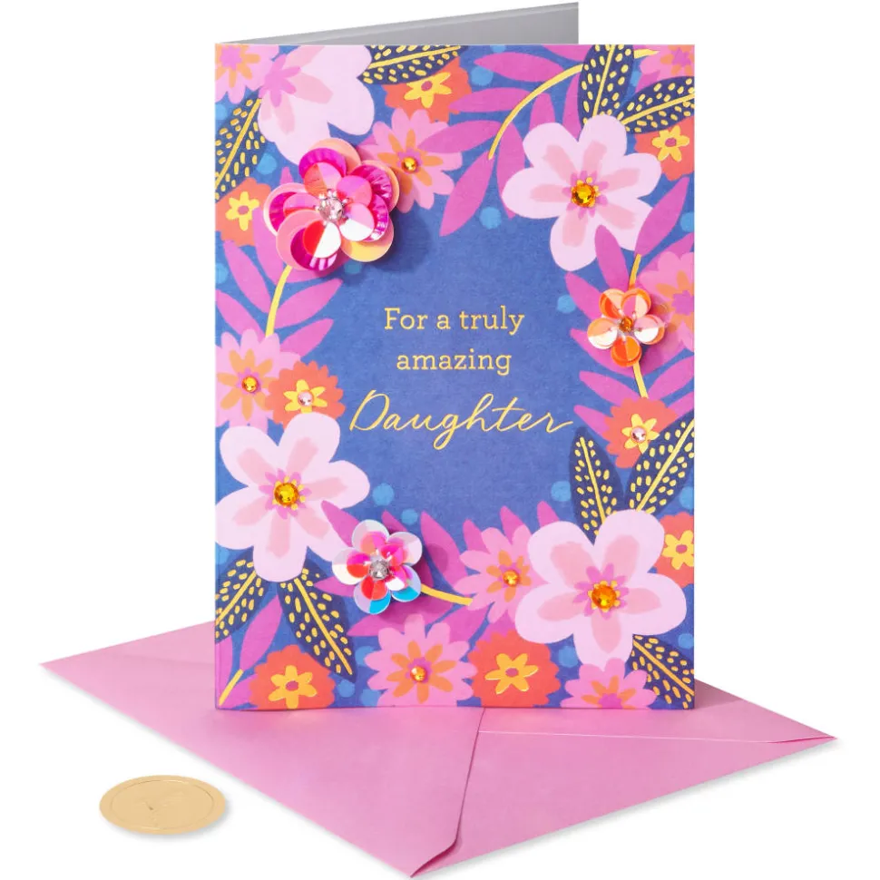 Wonderful Young Woman Graduation Greeting Card for Daughter
