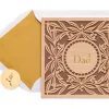 Wood Leaf Birthday Greeting Card for Dad