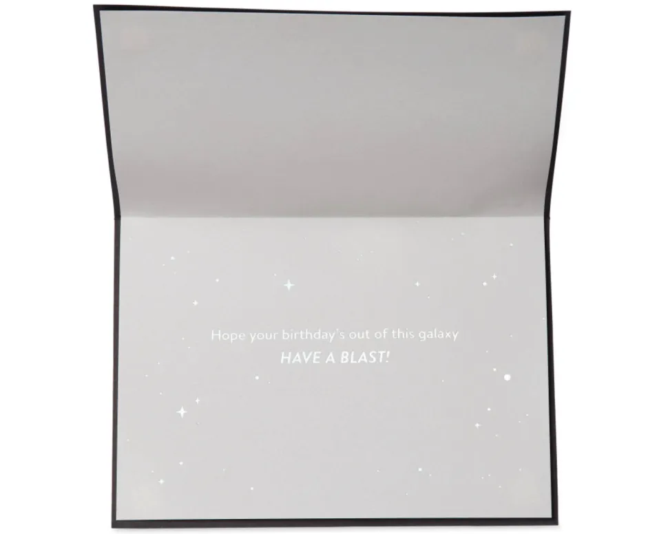 Wood X Wing Fighter Star Wars Birthday Greeting Card