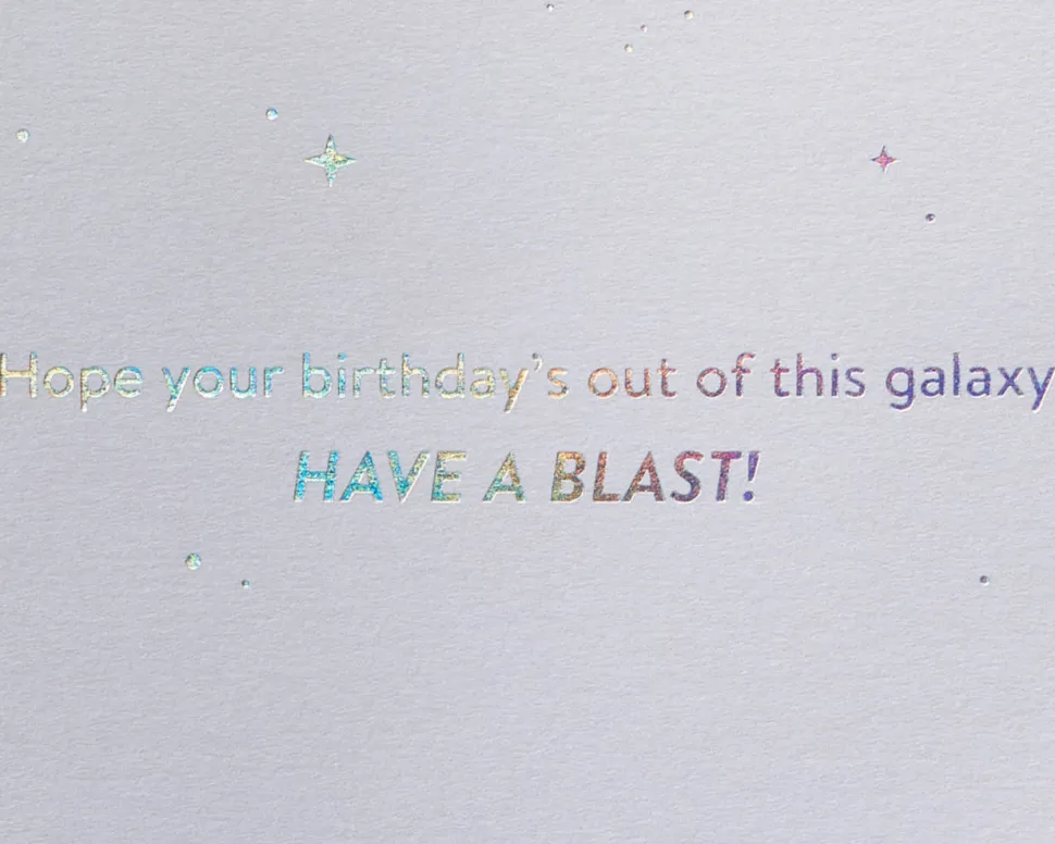 Wood X Wing Fighter Star Wars Birthday Greeting Card