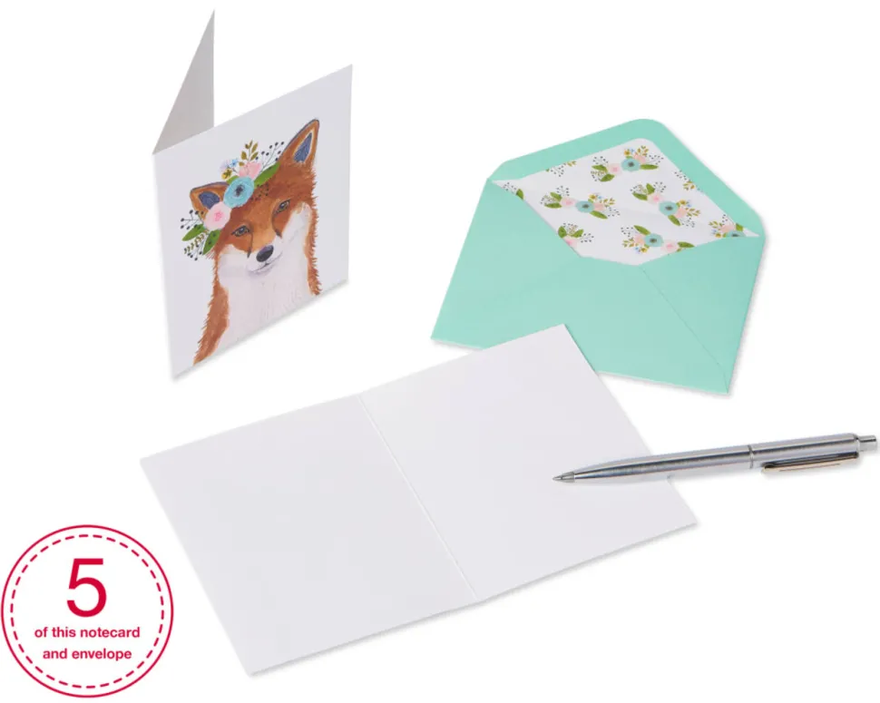 Woodland Animals Boxed Cards and Envelopes, 20-Count