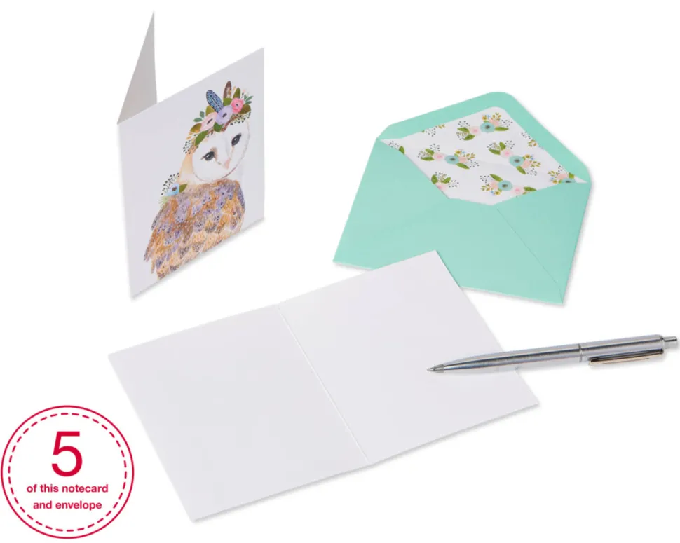 Woodland Animals Boxed Cards and Envelopes, 20-Count