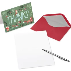 Woodland Thank You Holiday Boxed Cards, 12-Count