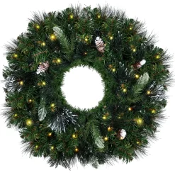 Wreath Carolina Pine Frosted