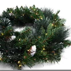 Wreath Carolina Pine Frosted