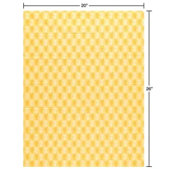 Yellow and Blue Patterns Tissue Paper, 8 Sheets