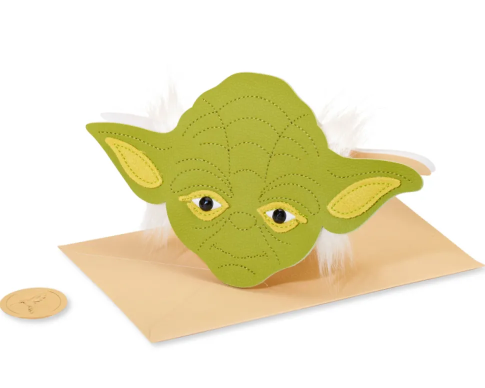 Yoda Head Star Wars Birthday Greeting Card