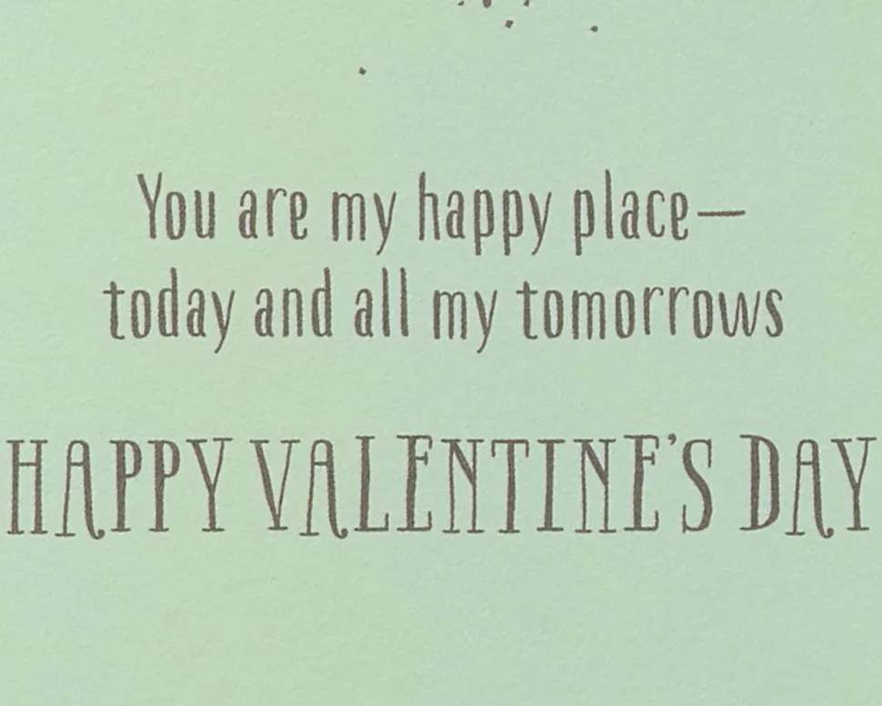 You Are My Happy Place Valentine’s Day Greeting Card for Husband
