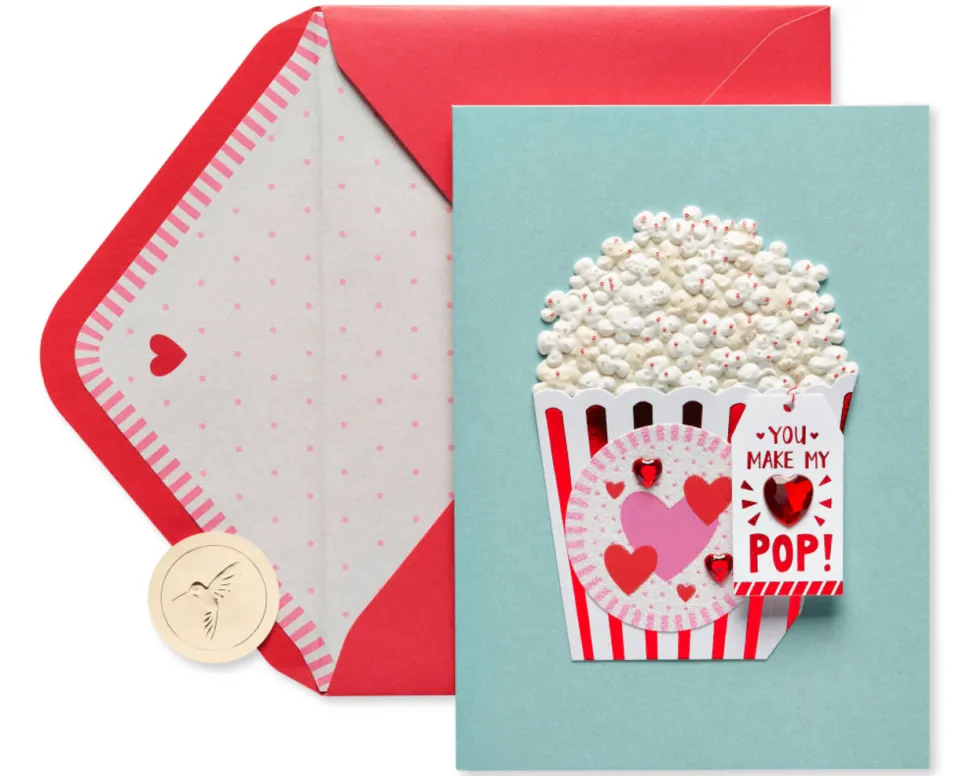 You Make My Heart Pop Funny Cute Valentine’s Day Greeting Card