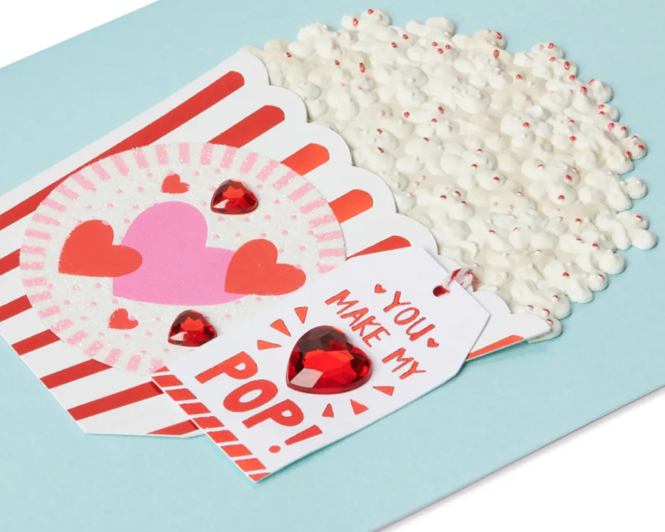You Make My Heart Pop Funny Cute Valentine’s Day Greeting Card