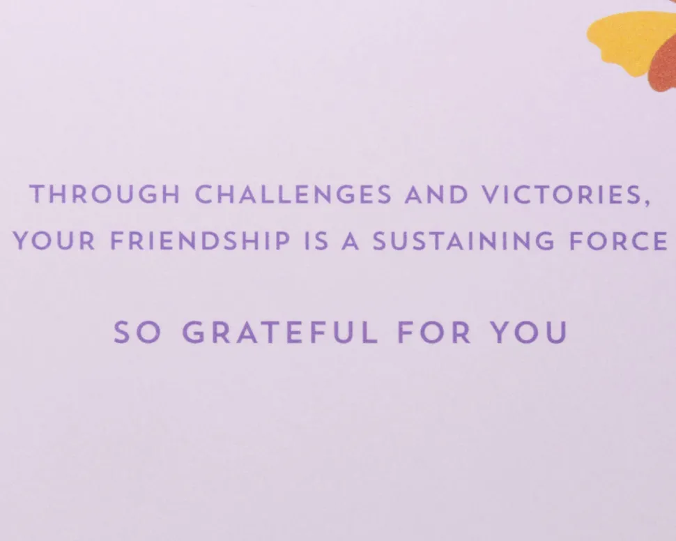 Your Friendship is a Sustaining Force Friendship Greeting Card – Illustrated by Jordana Alves Araujo